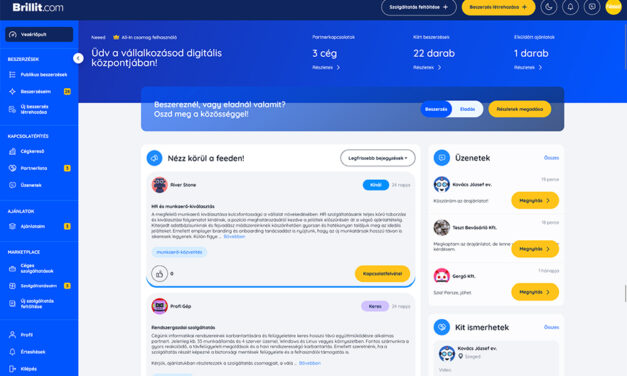 A Brillit az Év honlapja verseny jelöltje – egy magyar fejlesztés, ami új szintre emeli a B2B kapcsolatépítést